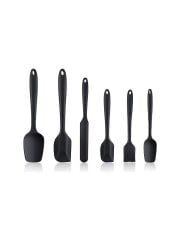 Enfa Siyah Silikon Spatula Kaşık Seti 6 Parça