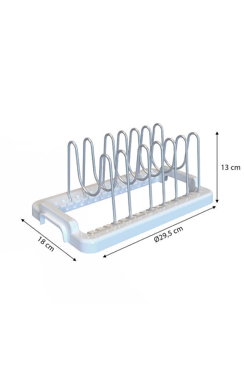 Primanova Fin Dolap Içi Tencere Kapak Tutucu-Beyaz