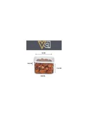 VİP AHMET DİKDÖRTGEN SAKL. KAB 2 Lİ 1400ML VP-103