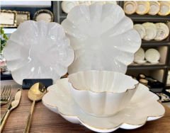 ROYKİNG DAISY 24 PARÇA YEMEK TAKIMI GOLD