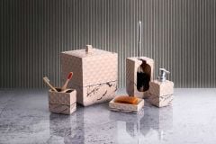 PRİMANOVA NERO BEJ 5 Lİ BANYO SETİ