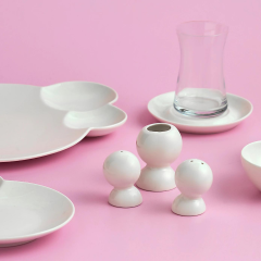 Karaca Streamline Blow Fine Bone 26 Parça 6 Kişilik Kahvaltı/Servis Takımı