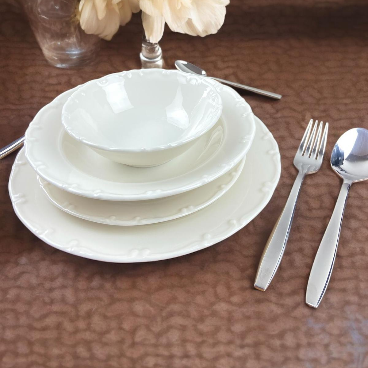 Kütahya Home 24 Parça Liana Yemek Takımı (Sade)