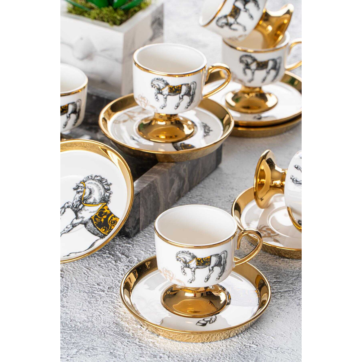 Acar Tamara 6 Kişilik Kahve Fincanı Takımı - 90 ml