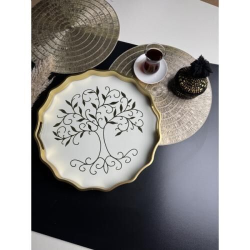 DUKA 2 Lİ DEKORATİF TEPSİ SET 417