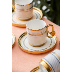 Acar Valeria 6 Kişilik Kahve Fincanı Takımı - 90 ml
