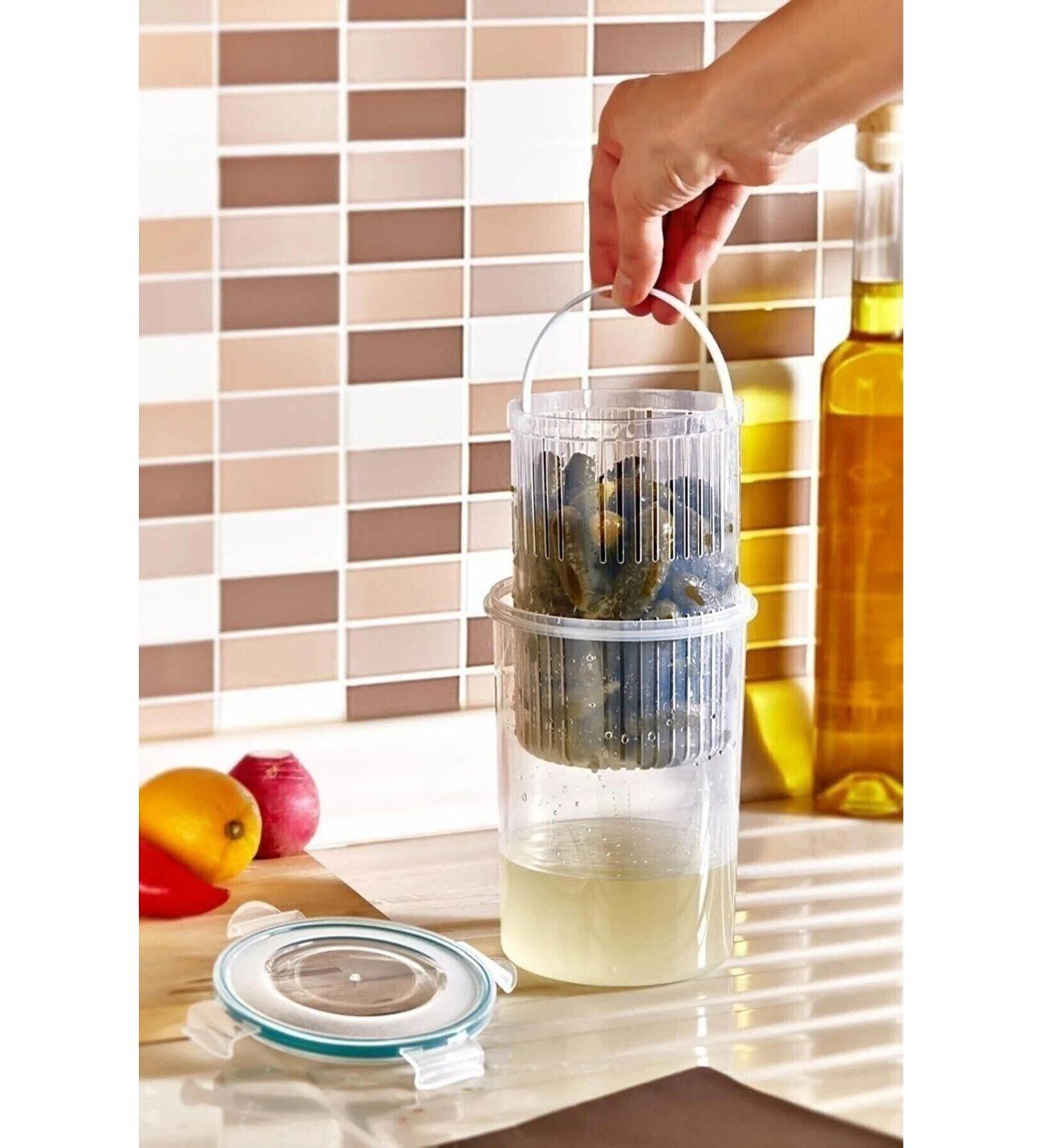 Plastart Irak Plastik Fresh Box Süzgeçli Zeytinlik