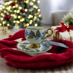 ACAR ORVİLLE MAVİ 6 LI KAHVE FİNCAN TAKIMI
