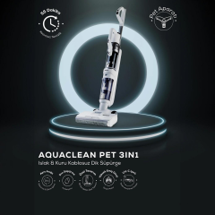 Karaca Aquaclean Pet 3in1 Islak ve Kuru Kablosuz Dik Süpürge