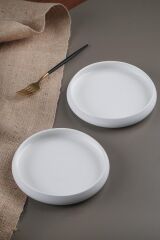 Acar Bianco Perla Porselen Yuvarlak Tabak - 18 cm