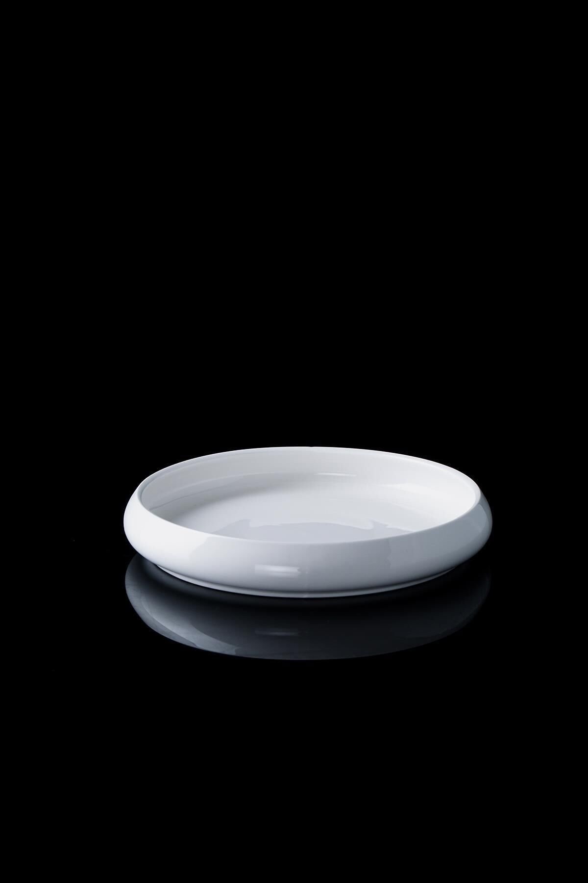 Acar Bianco Perla Porselen Yuvarlak Tabak - 18 cm