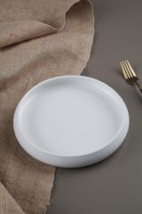 Acar Bianco Perla Porselen Yuvarlak Tabak - 24 cm