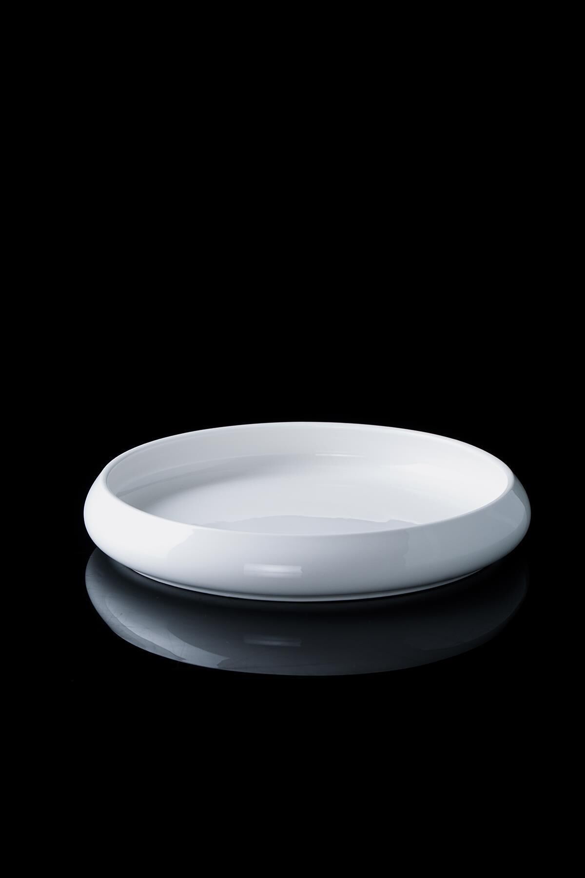 Acar Bianco Perla Porselen Yuvarlak Tabak - 24 cm