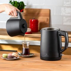 Emsan Bella Gusto Çelik Çay Makinesi Siyah