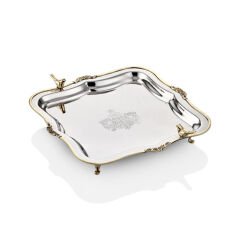 BLACK PEARL KUSLU TEPSI 33X33X5 CM