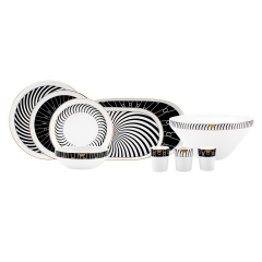 Karaca Streamline Girdap New Bone 59 Parça 12 Kişilik Yemek Takımı