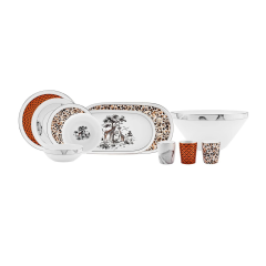 Karaca Streamline Safari New Bone 59 Parça 12 Kişilik Yemek Takımı