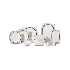 Korkmaz Bone 60 Parça Kare Yemek Takımı A8434