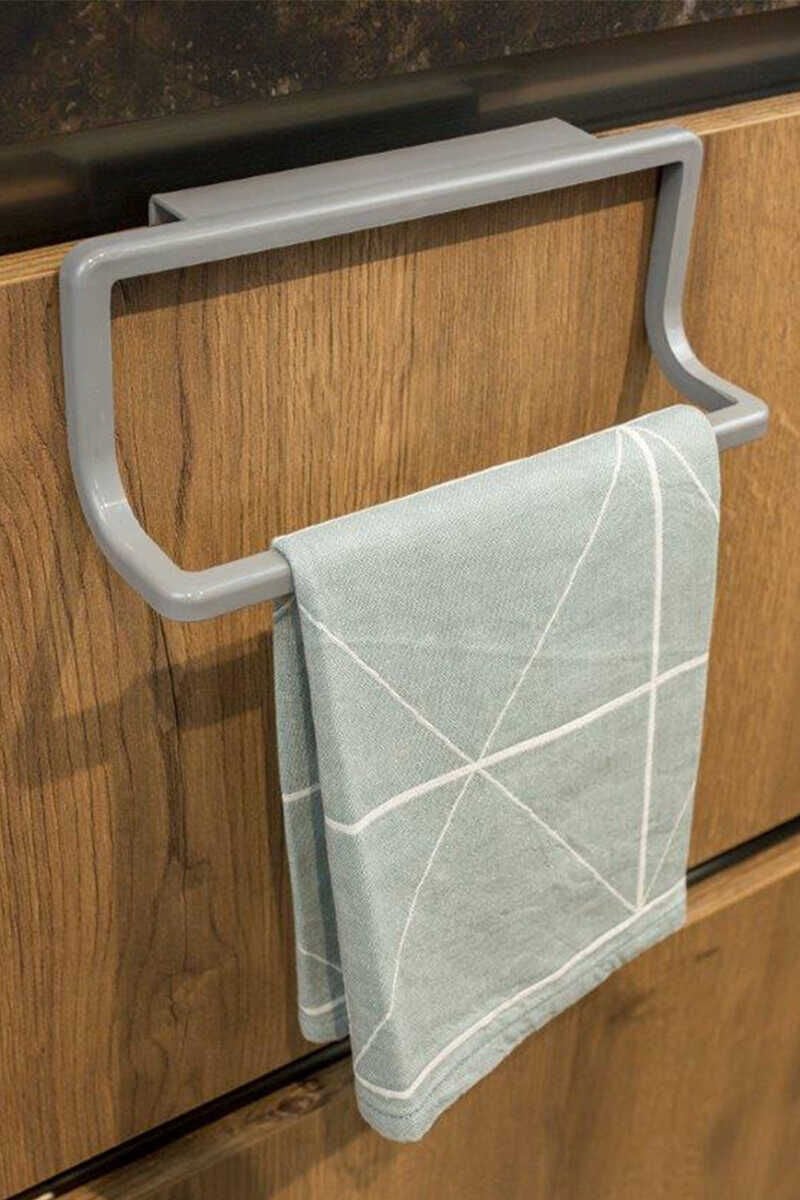 Primanova Mutfak Banyo Havlu Askısı-Gri