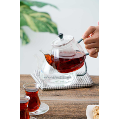 Acar Jasmin Borosilikat Cam Çaydanlık Takımı