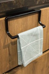 Primanova Mutfak Banyo Havluluk Askısı Siyah