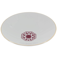 Porland Morocco Desen5 Fuşya Çukur Tabak 19cm