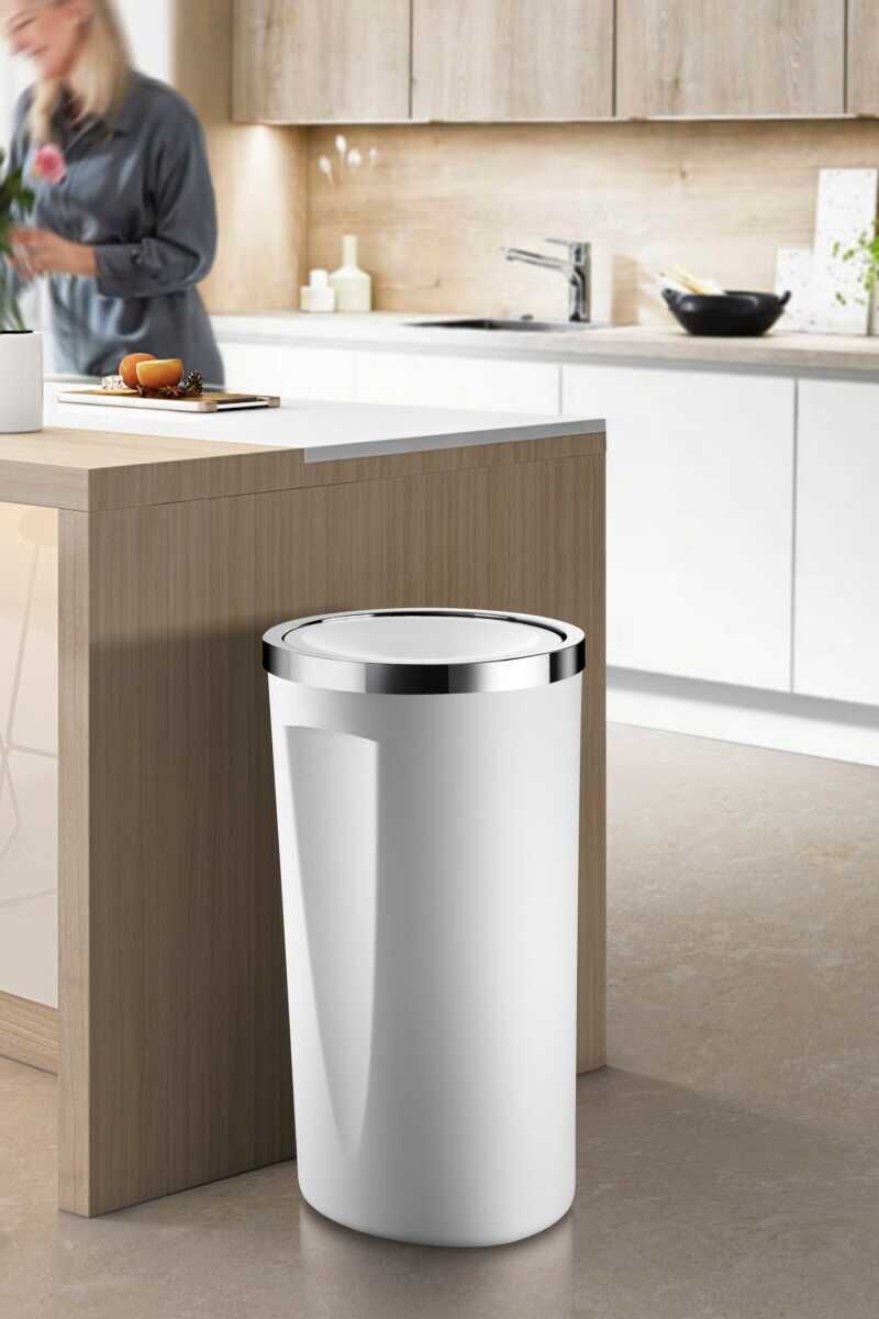 PRİMANOVA LENOX 35LT ÇÖP KOVASI-BEYAZ