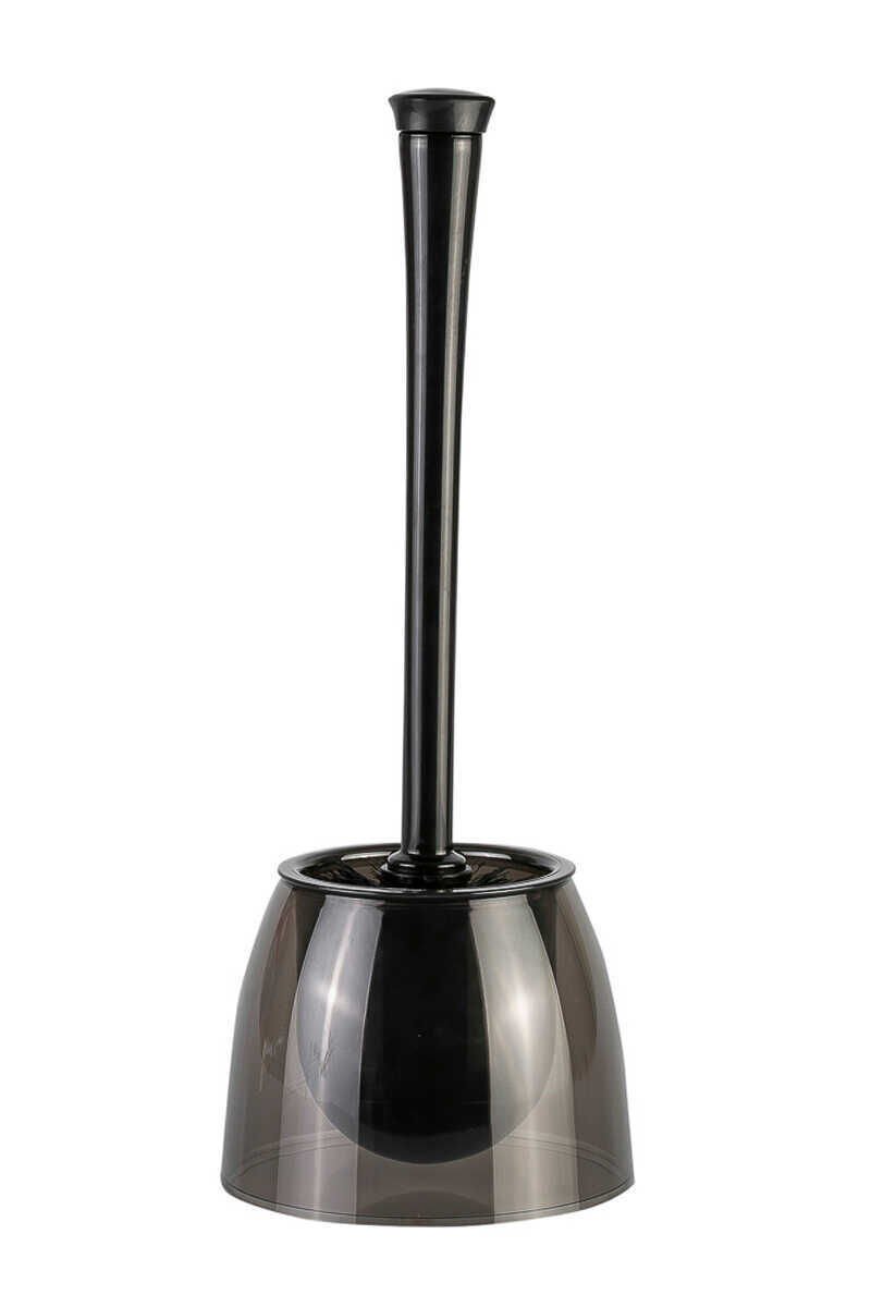 Primanova Neon Tuvalet Fırçası Gövde Şeffaf Siyah Sap Opak Siyah