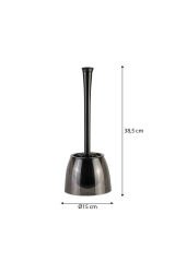 Primanova Neon Tuvalet Fırçası Gövde Şeffaf Siyah Sap Opak Siyah