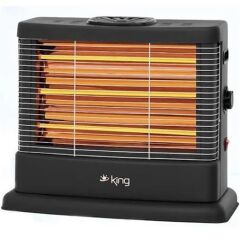 King Prago KI6274 3 Flamentli 2100 W Quartz - Isıtıcı Elektrikli Soba