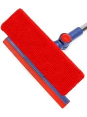 BAYSA Çekçekli Çift Taraflı Cam Silme Aparatı Mikrofiber Bezli Silecek