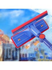 BAYSA Çekçekli Çift Taraflı Cam Silme Aparatı Mikrofiber Bezli Silecek