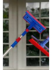 BAYSA Çekçekli Çift Taraflı Cam Silme Aparatı Mikrofiber Bezli Silecek