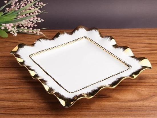 Roy King Avangarde Kare Sunum Tabağı 27cm GBO 055