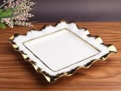 Roy King Avangarde Kare Sunum Tabağı 27cm GBO 055