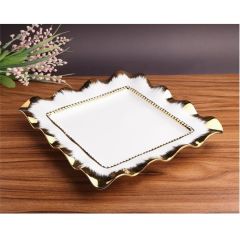 Roy King Avangarde Kare Sunum Tabağı 27cm GBO 055