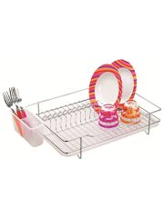 Ece Metal Yonca Tabaklık-Bulaşık Sepeti Paslanmaz Krom