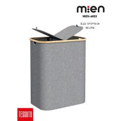 MIEN-6K03 150 LİTRE ÇİFT BÖLMELİ KATLANABİLİR ÇAMAŞIR SEPETİ
