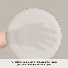 Karaca Fine Bone Meridian 59 Parça 12 Kişilik Yemek Takımı Platin