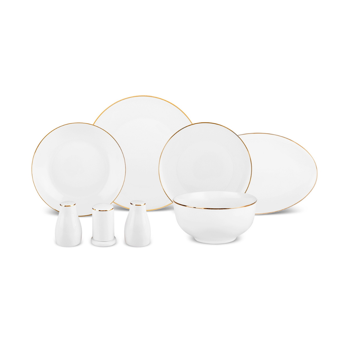 Karaca Bone Collection Floda 53 Parça 12 Kişilik Yemek Takımı Gold