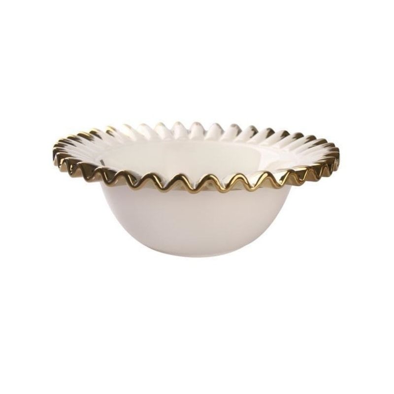 Roy King Daisy Yuvarlak 27cm Salata Kasesi Altın GBO 129
