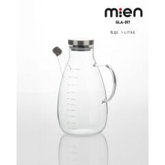 MİEN 1 LT METAL KAPAKLI CAM YAĞDANLIK