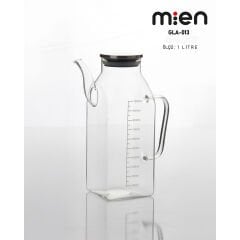 MİEN 1 LT METAL KARE CAM YAĞDANLIK