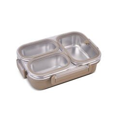Aryıldız Bento Lunch Box 3 Bölmeli Haki