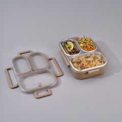Aryıldız Bento Lunch Box 3 Bölmeli Haki