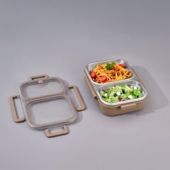 Aryıldız Bento Lunch Box 2 Bölmeli Haki