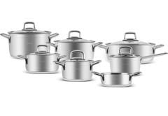 Karaca Sakura PowerSteel 316+ Çelik 13 Parça Tencere Seti