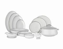 ARYILDIZ EVALİZA HANEDAN YEMEK TAKIMI 60 PRÇ 2 MM SHINY PLATİN