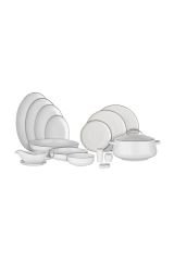 ARYILDIZ EVALİZA HANEDAN YEMEK TAKIMI 60 PRÇ 2 MM SHINY PLATİN