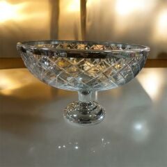 LAMEDORE DC AYAKLI YUVARLAK MEYVELIK NICKEL 34X34X22 CM